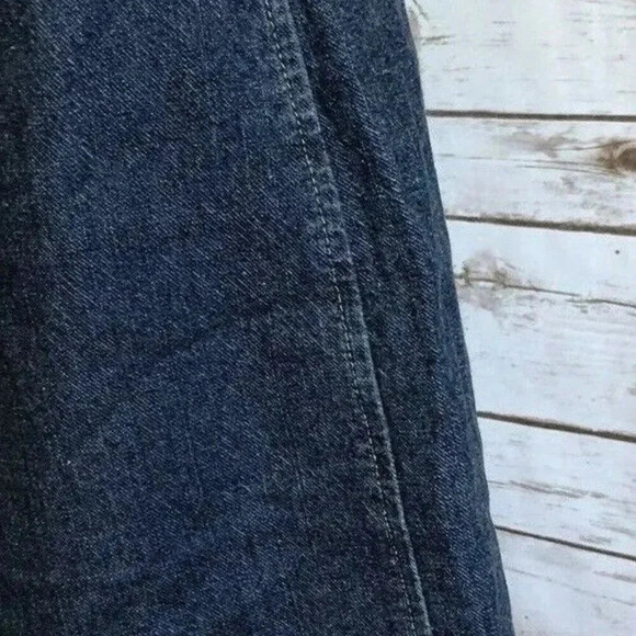 SUBURBAN GIRL Women Blue Denim Red Trim Cotton Straight Mid Calf Skirt Sz Small - Picture 5 of 11